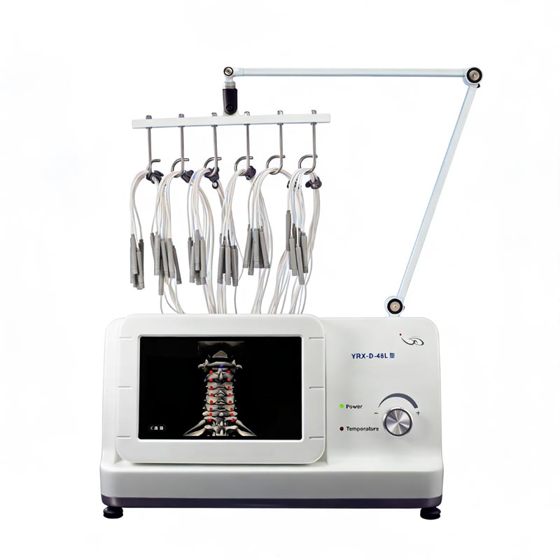 Instrumento de terapia de condução térmica com agulha de prata